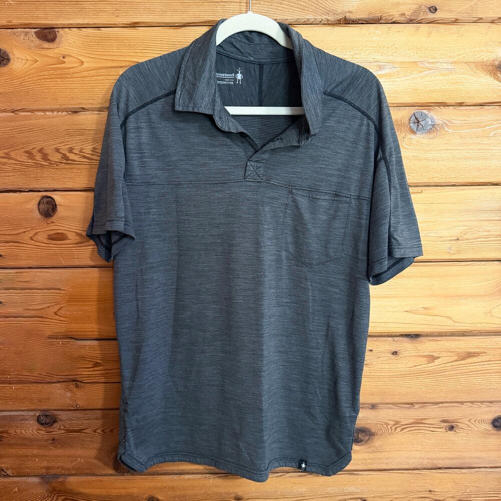 Smartwool Everyday Exploration Polo Shirt Men's Large Gray
